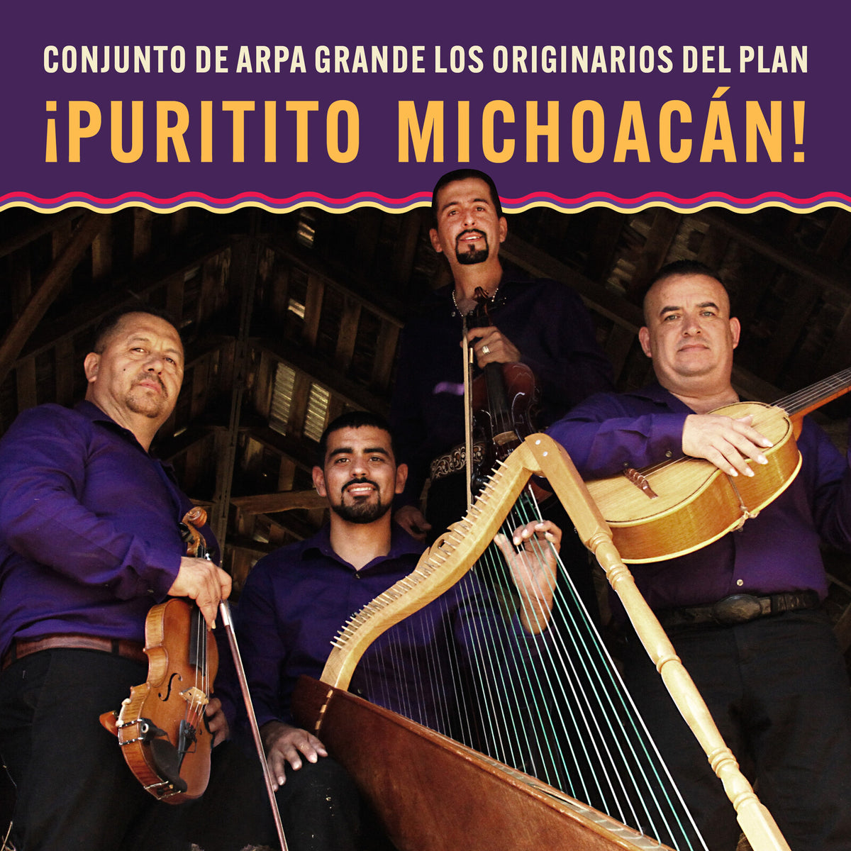 Los Originarios del Plan - iPuritito Michoacan!: Conjunto de Arpa Grande Los Originarios del Plan Product Image