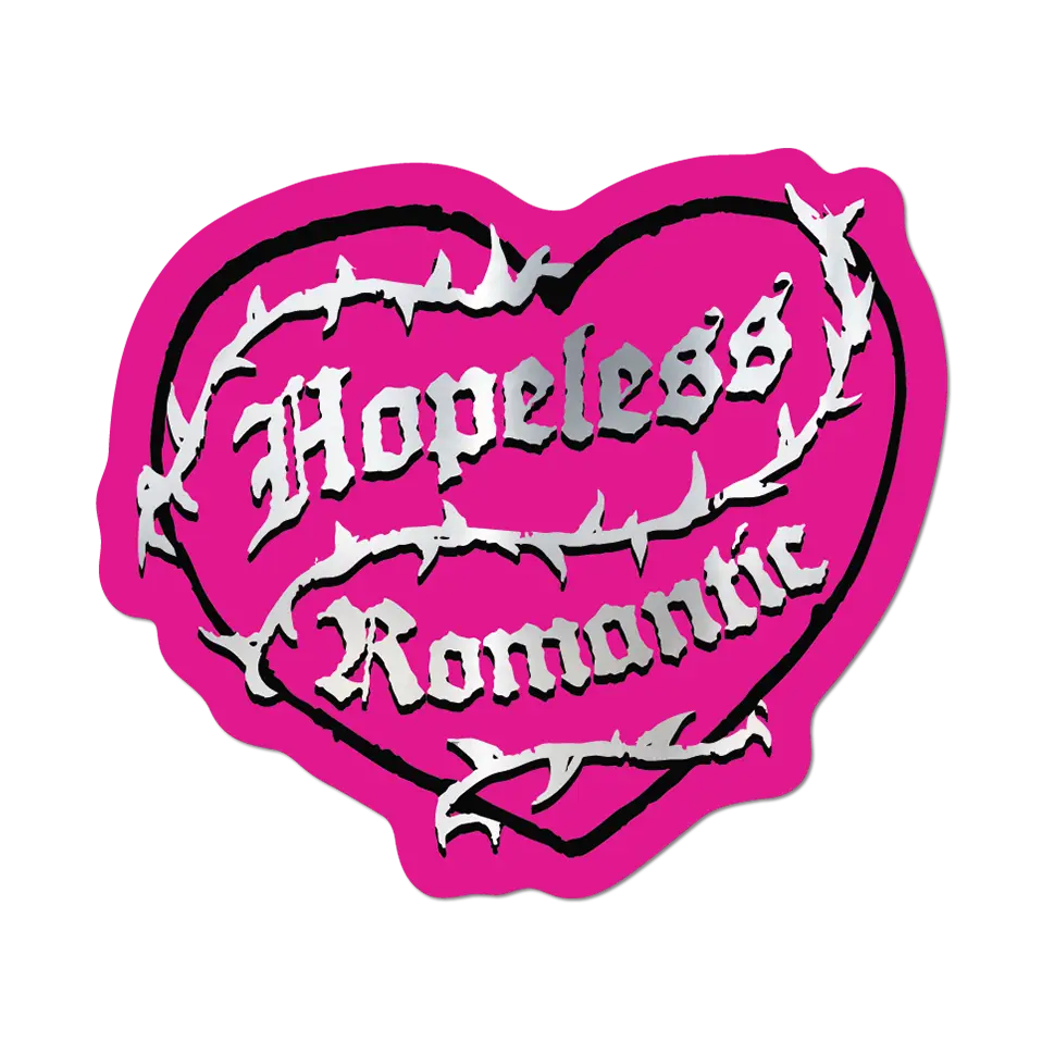 Hopeless Romantic - Die-Cut Sticker