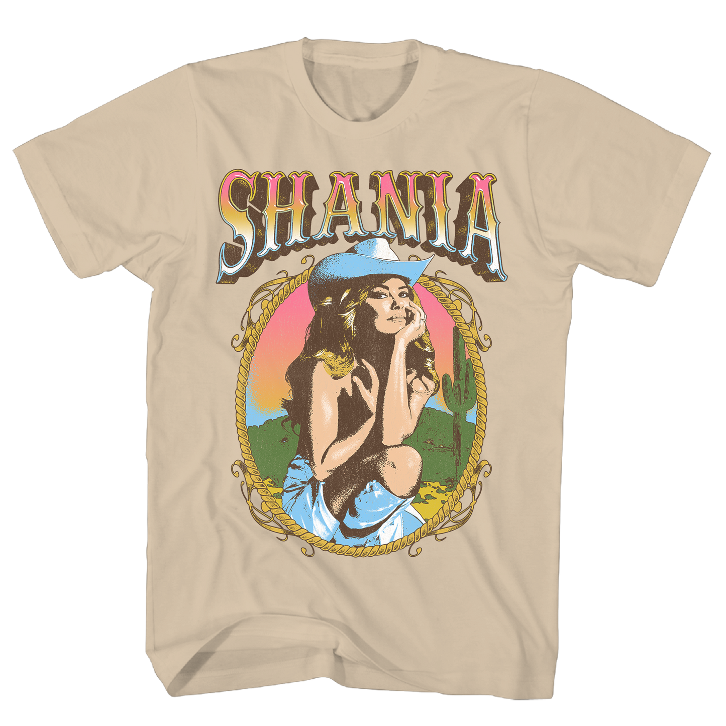 Shania Twain - Cowgirls T Shirt 1x Sand Product Image