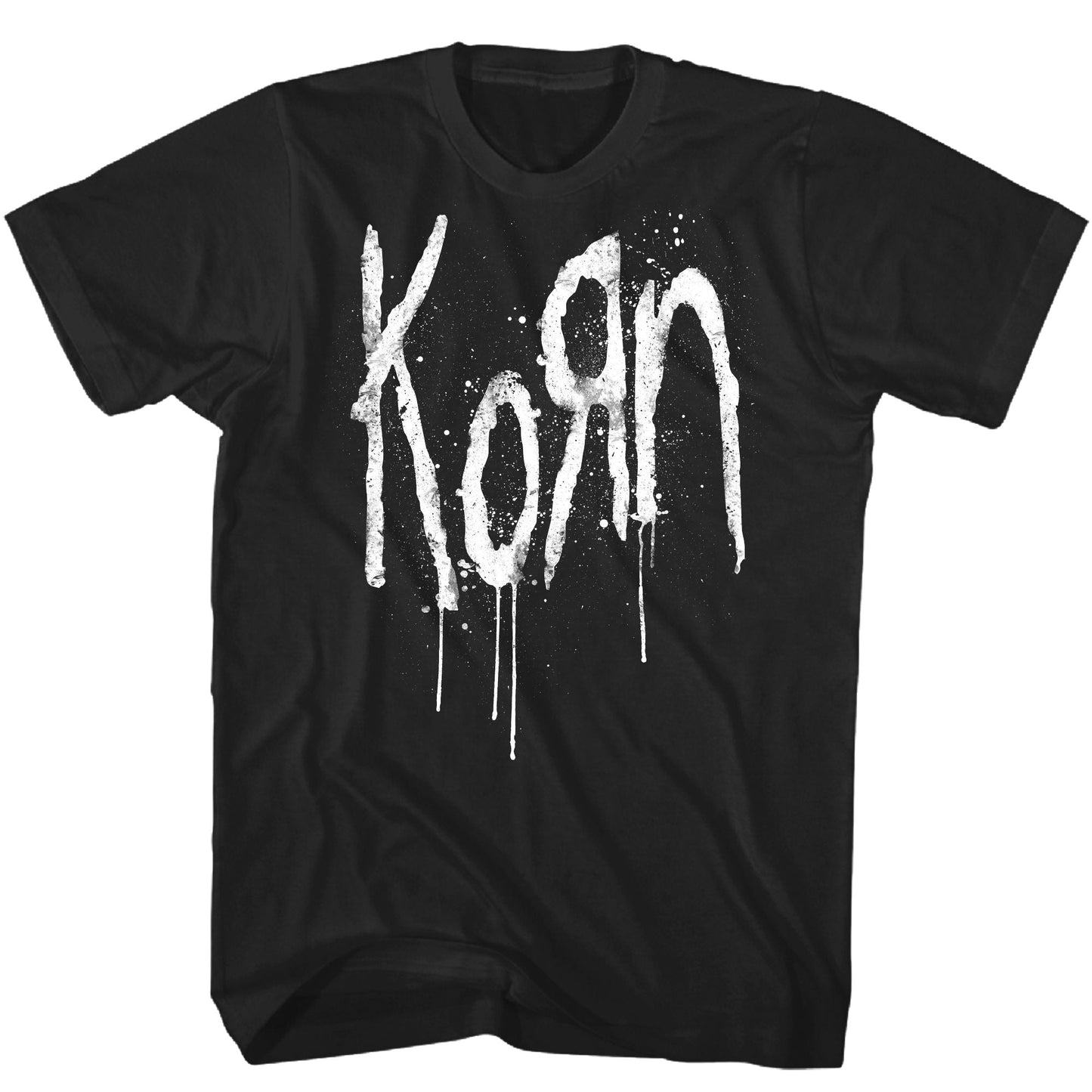 Korn - Korn White Drip Logo Tshirt Black Product Image