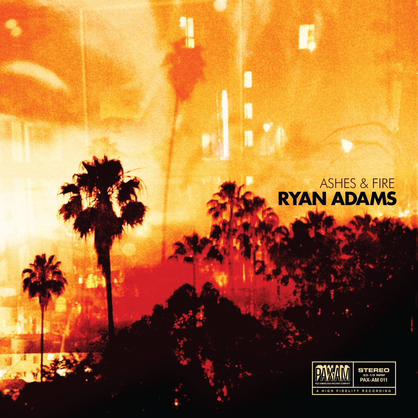 Ryan Adams - Ashes & Fire Album Cover