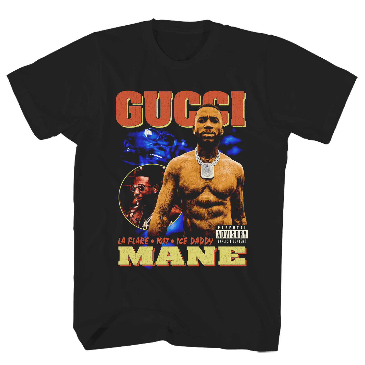 Gucci Mane - Collage Artwork Tshirt Black Product Image