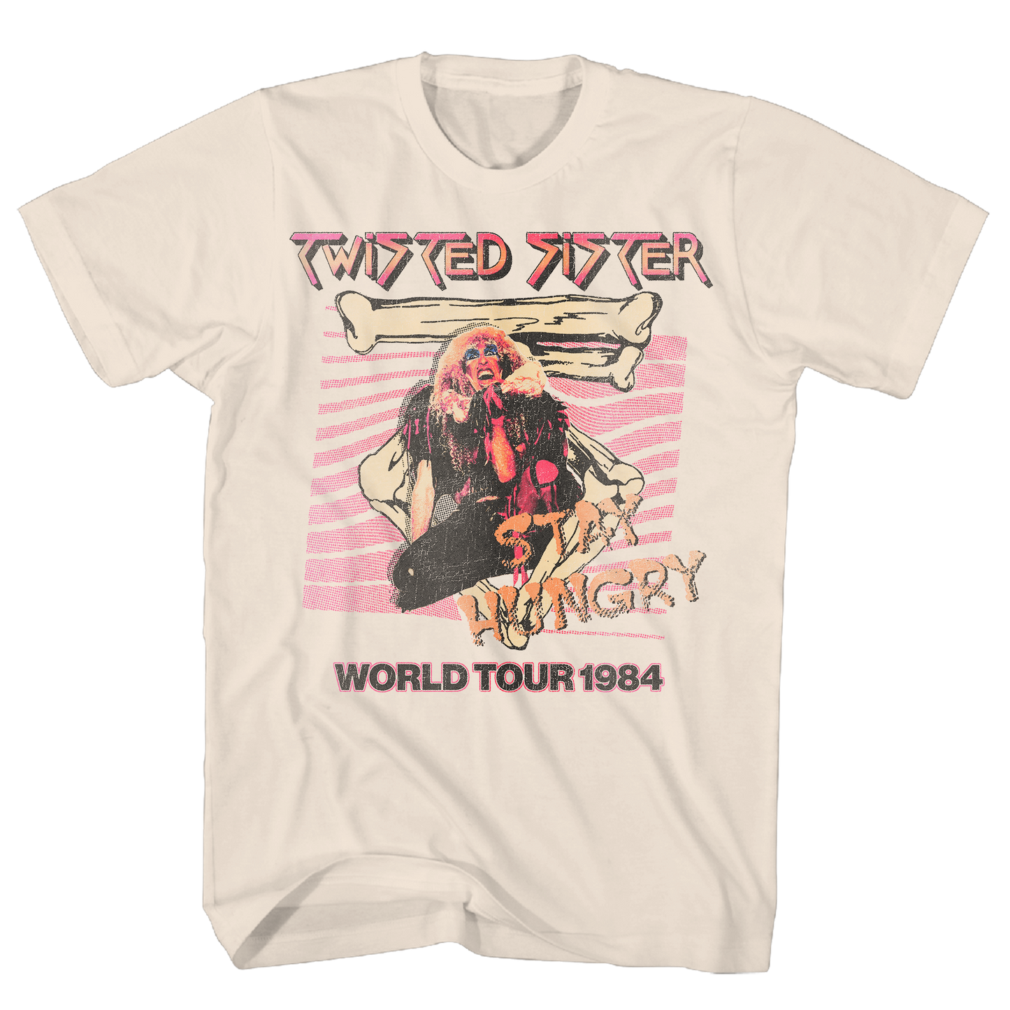 Twisted Sister - Stay Hungry Wt 1984 Tshirt Ntrl Product Image