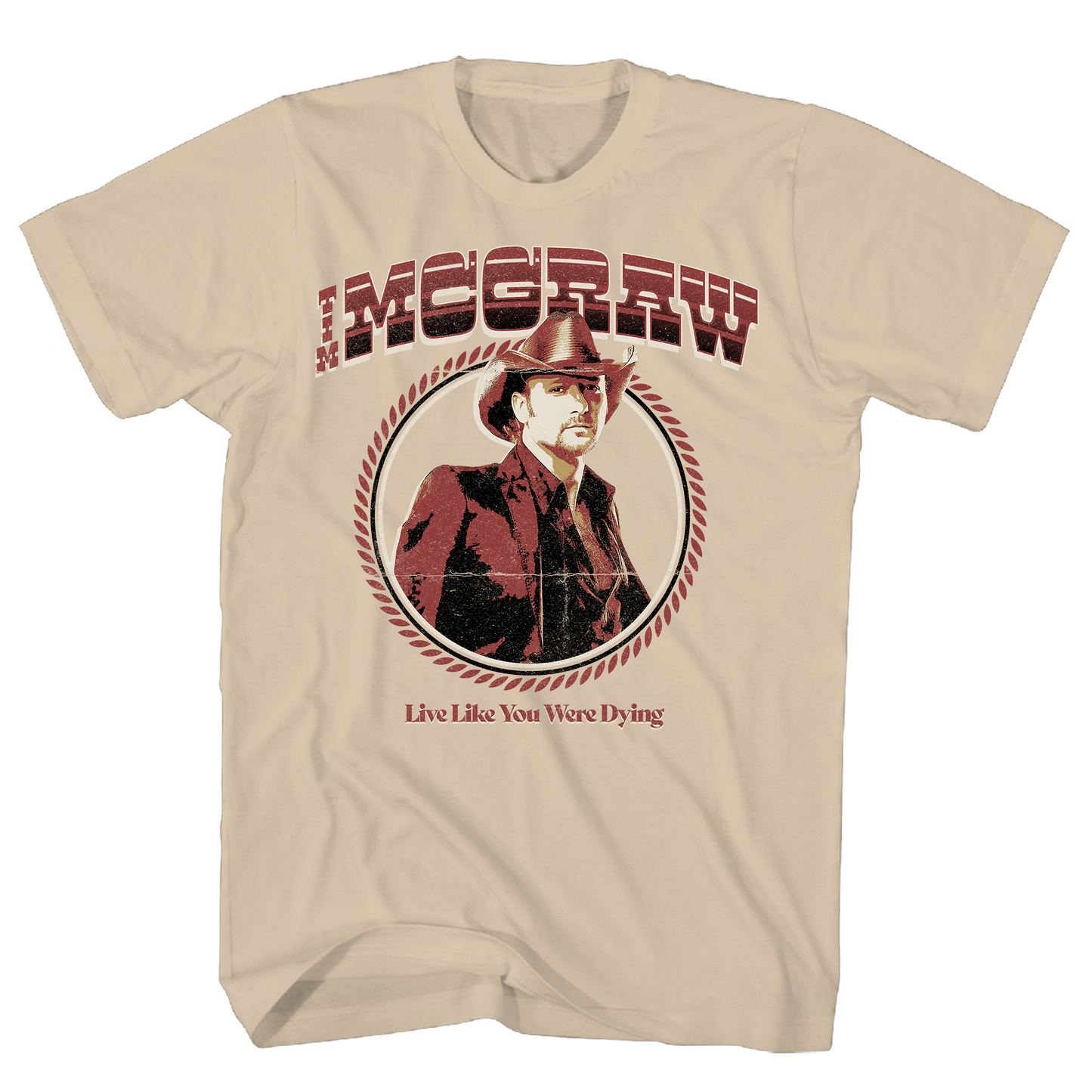 Tim Mcgraw - Live Like Dying T Shirt 1x Sand Product Image