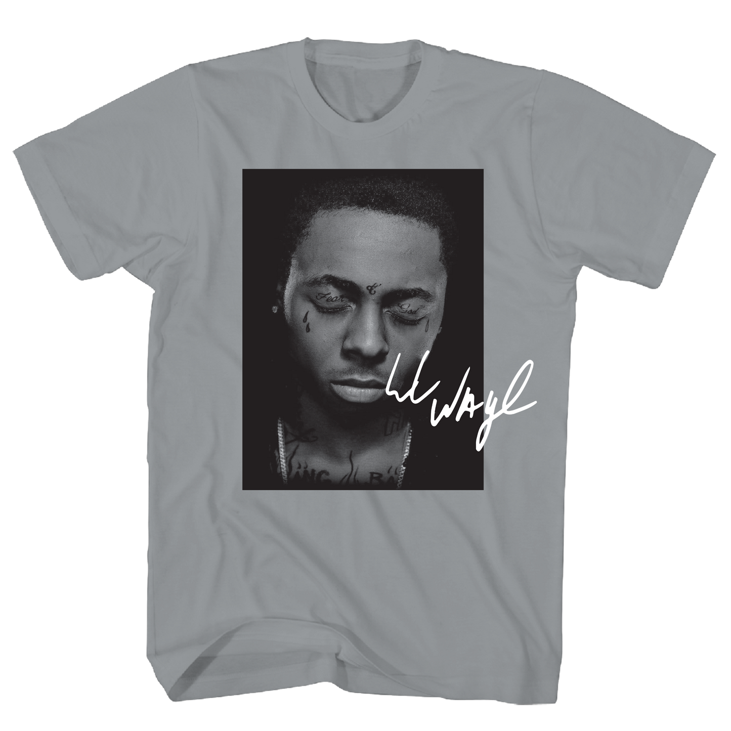 Lil Wayne - Best Rapper Photo Tshirt Gravel Product Image