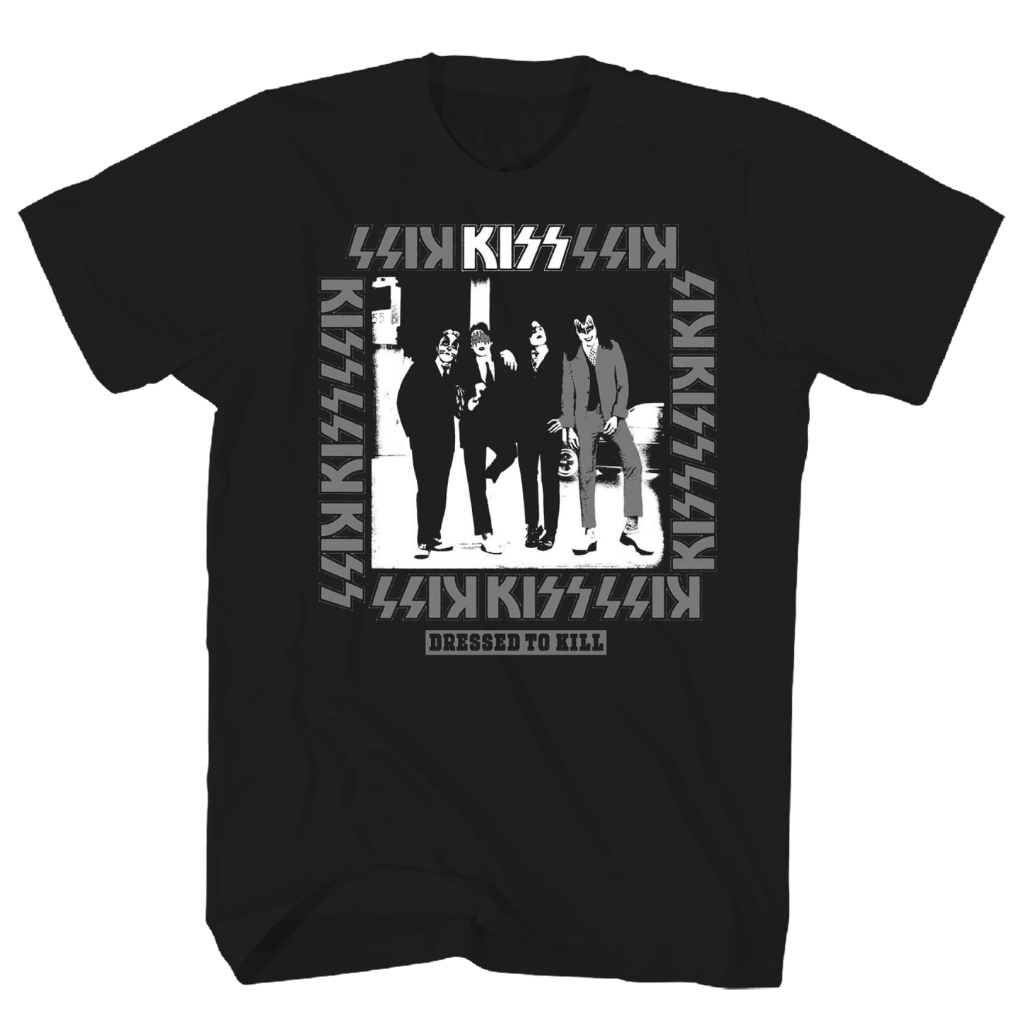 Kiss - Dressed To Kill Photo Tshirt Black Product Image