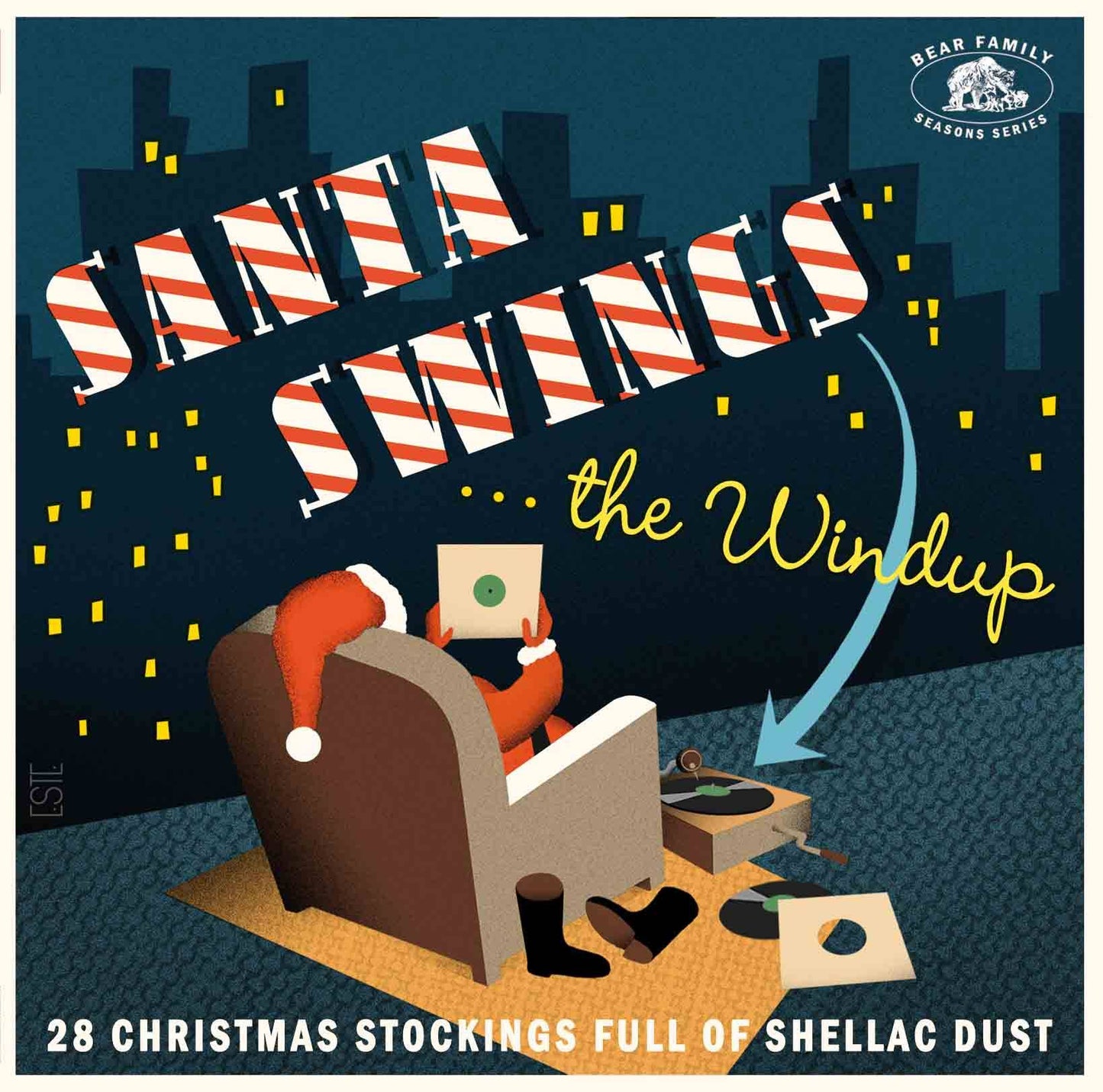Santa Swings The Windup - A Stocking Full Of Shellac Dust