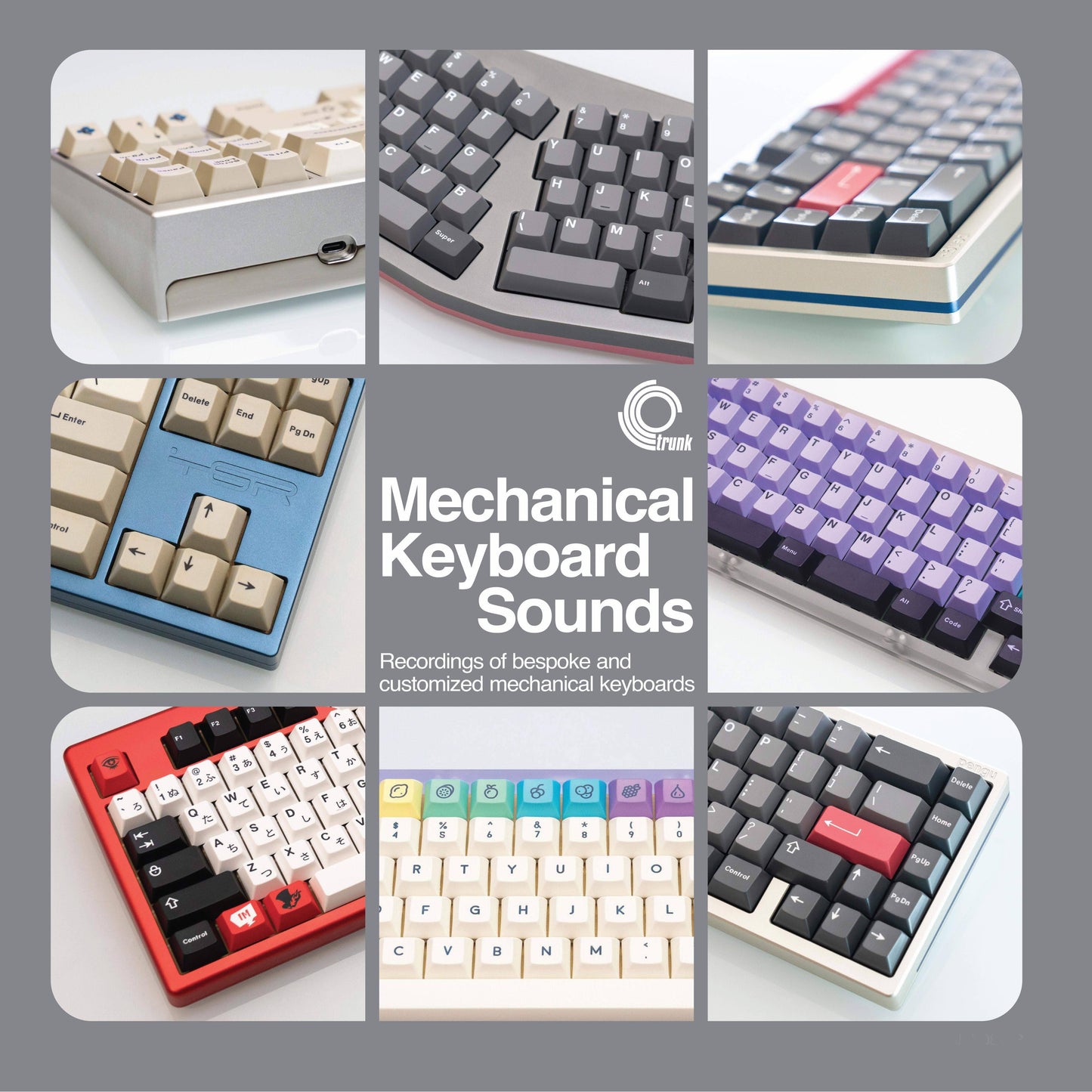 Mechanical Keyboard Sounds: Recordings of Bespoke and Customised Mechanical Keyboards