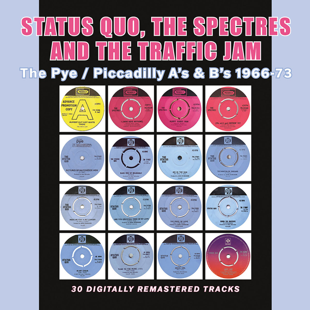 Status Quo, The Spectres and The Traffic Jam - The Pye / Piccadilly A's & B's 1966-73 Product Image
