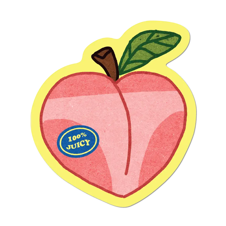 100% Juicy By Apply - Die-Cut Sticker