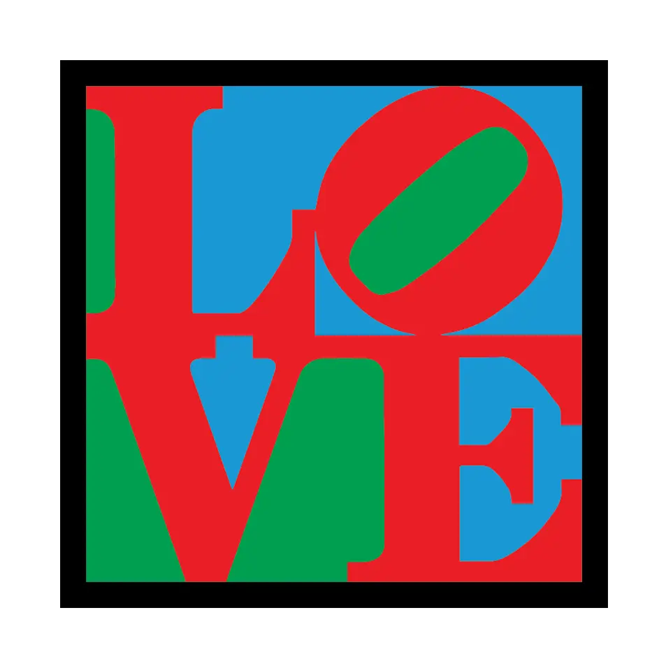LOVE by Robert Indiana - Die-Cut Sticker (Valentines)