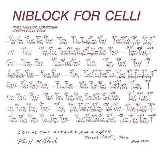 Niblock For Celli / Celli Plays Niblock