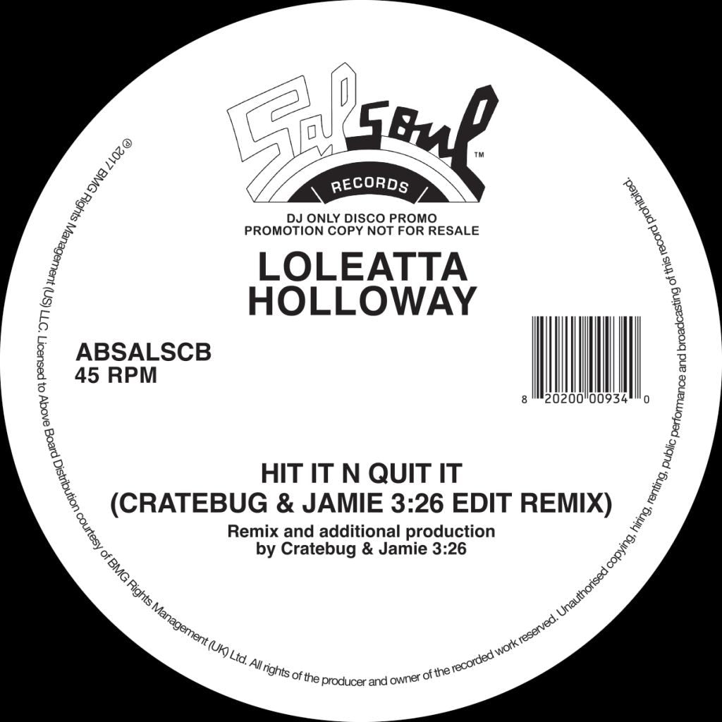 Hit It N Quit It (Jamie 3:26 and Cratebug Edit)