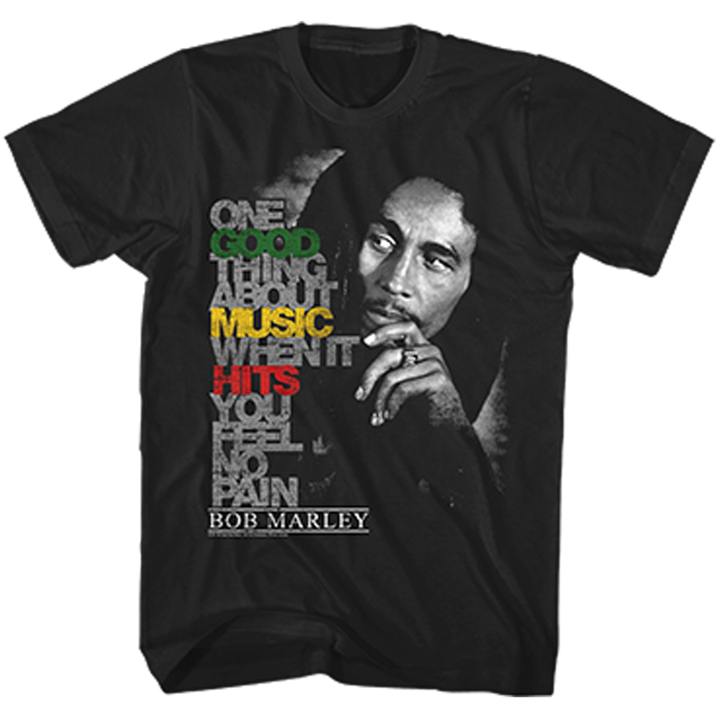Bob Marley - Good Music Hits Tshirt Product Image
