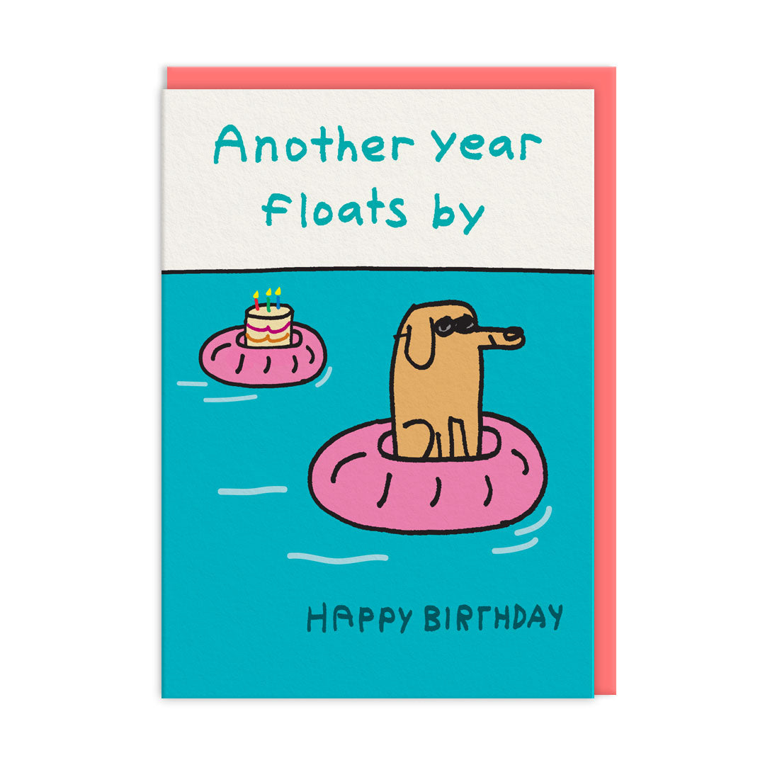 Another Year Floats By Greeting Card by Ohh Deer