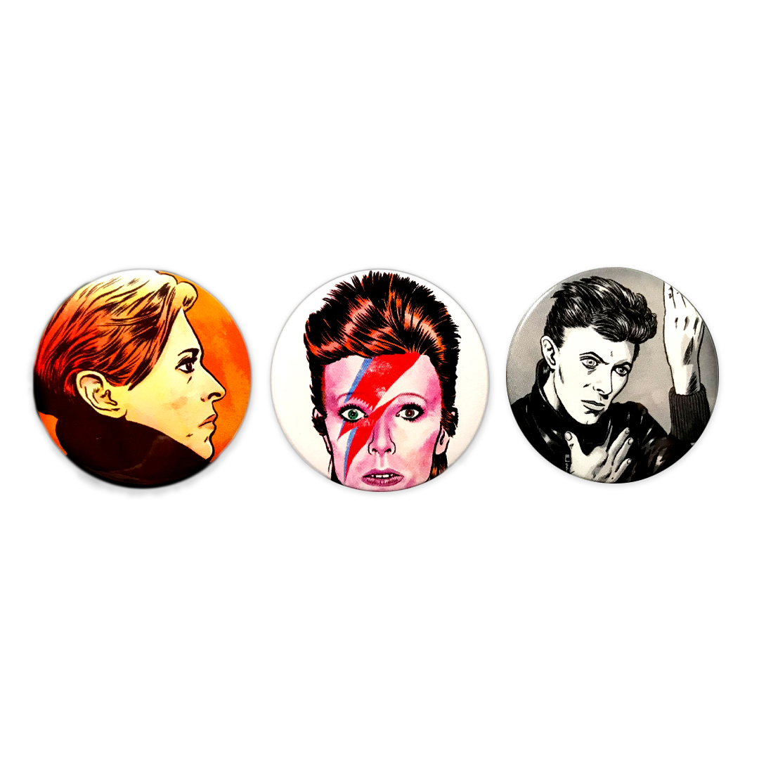 Set of 3 Pin Badges