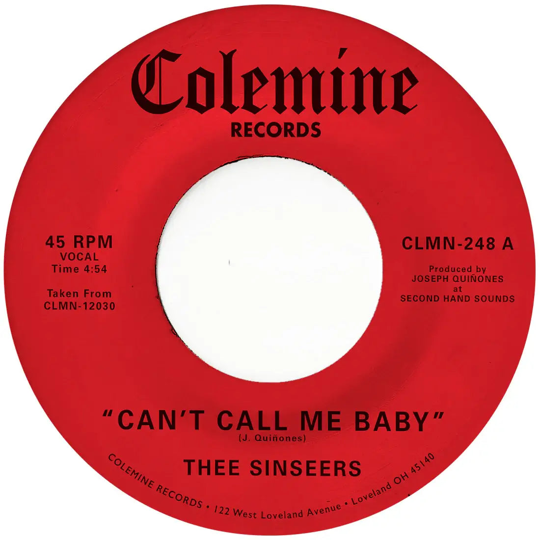Can't Call Me Baby / Take A Chance