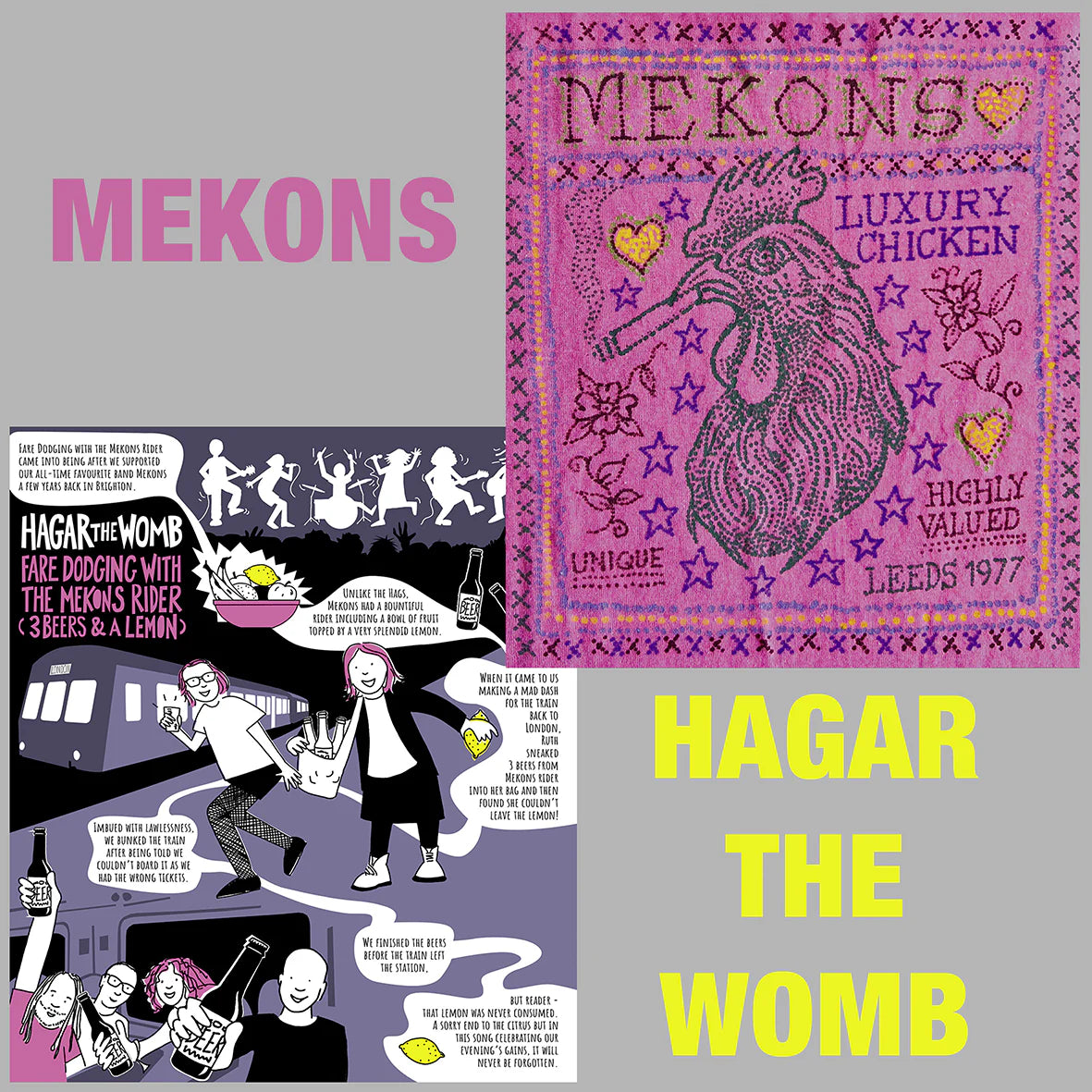 Out Of Desperation (Luxury Chicken Song) / Fare Dodging With the Mekon’s Rider (3 Beers and a Lemon)