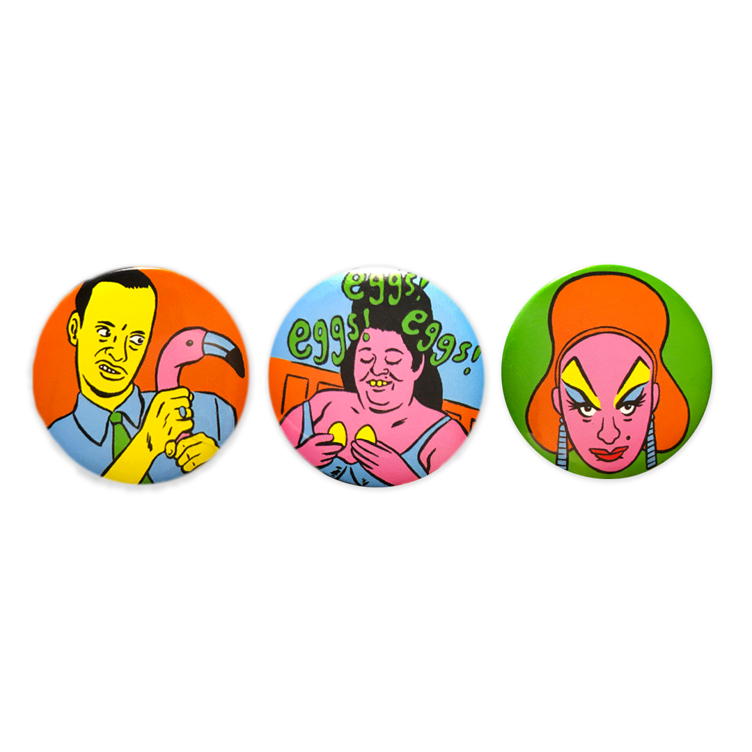 Set of 3 Pin Badges