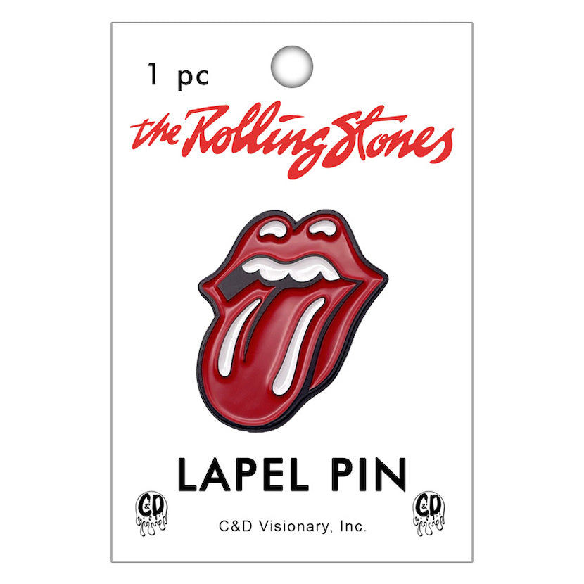 The Rolling Stones Tongue Logo 1.25" Lapel Pin