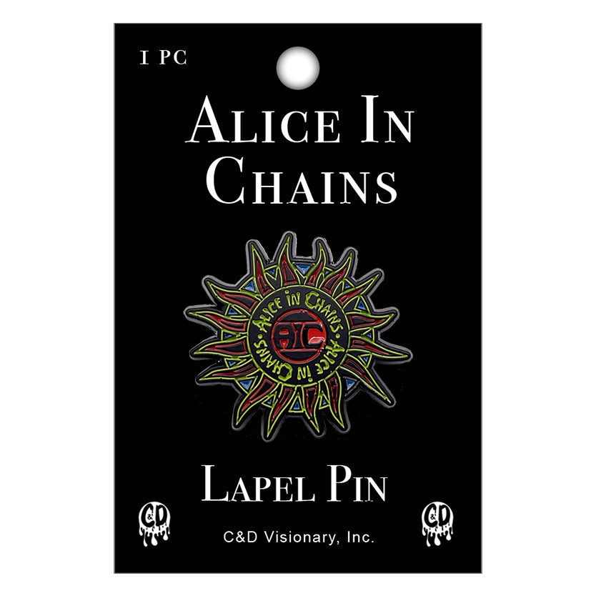 Alice In Chains Sun Logo 1.25" Lapel Pin
