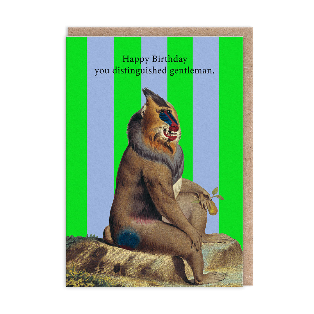 Distinguished Gentleman Greeting Card by Ohh Deer