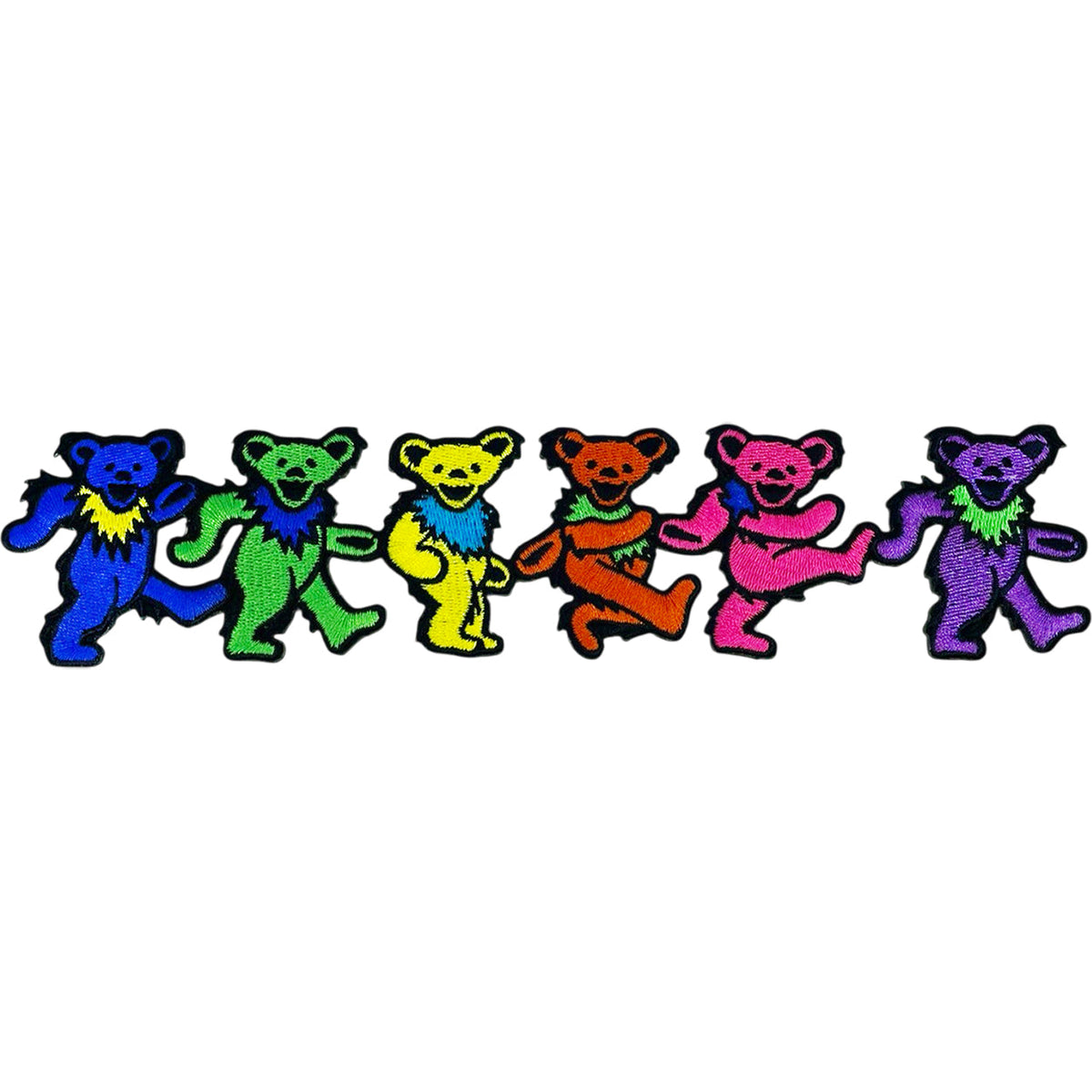 Grateful Dead Dancing Bears 2"x9.5" Oversized Patch