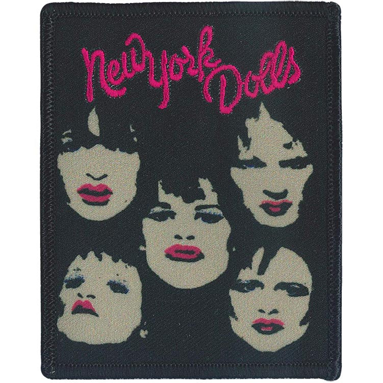 New York Dolls Faces 3"x3.8" Patch