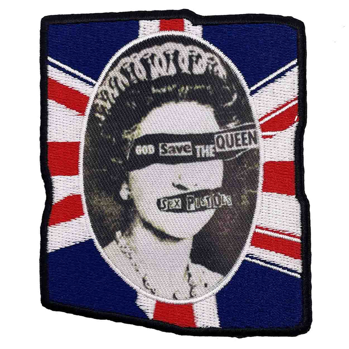 Sex Pistols UK Flag Queen 3"x3.6" Patch