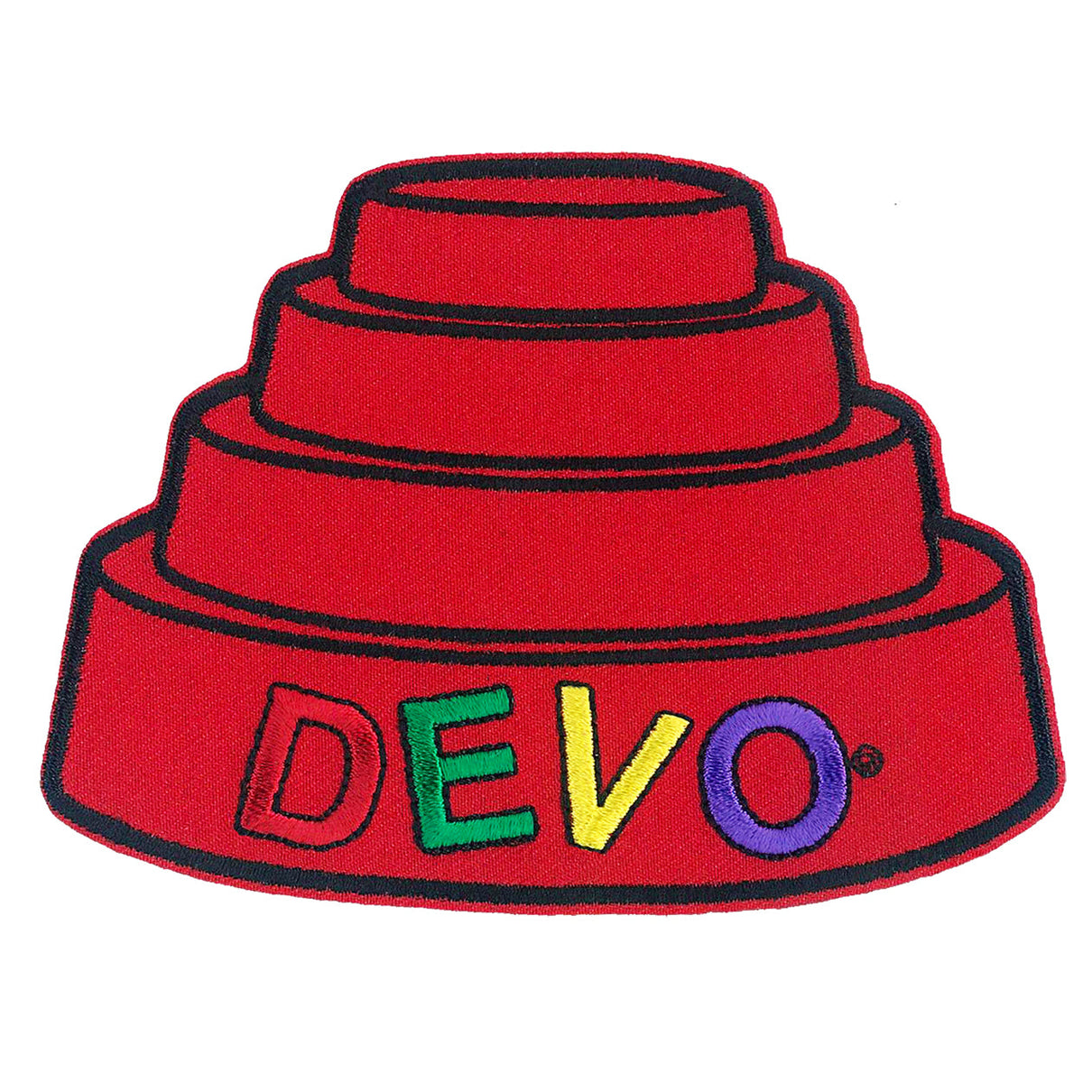 Devo Dome Hat 4.5"x3.25" Patch