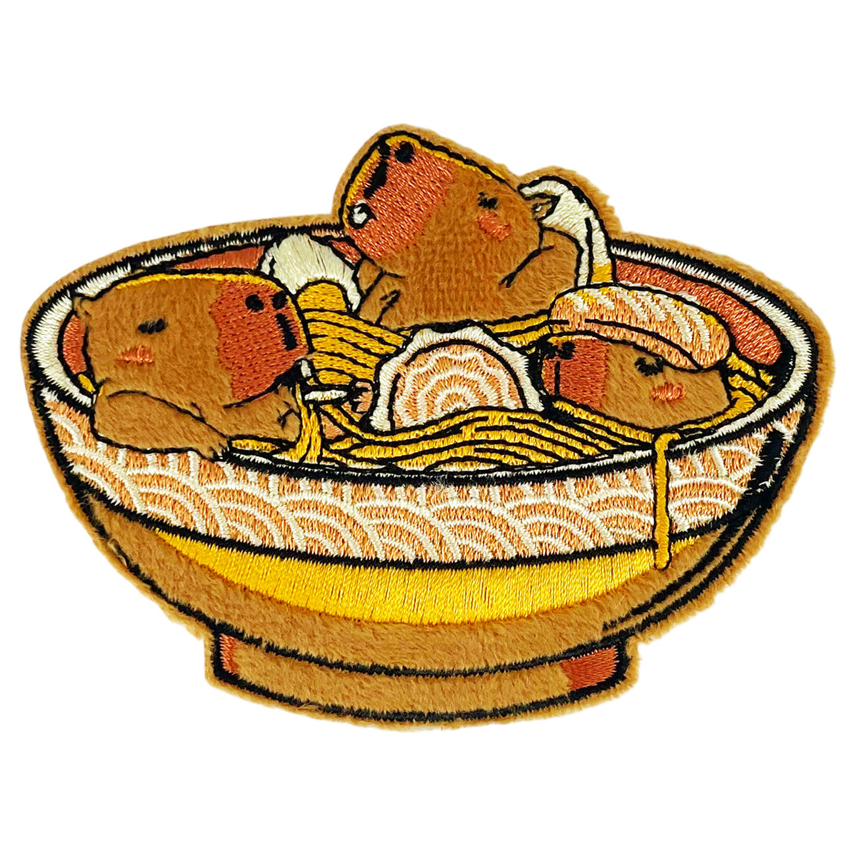 Tobe Fonseca Capybara Ramen 3.75"x3" Fuzzy Patch