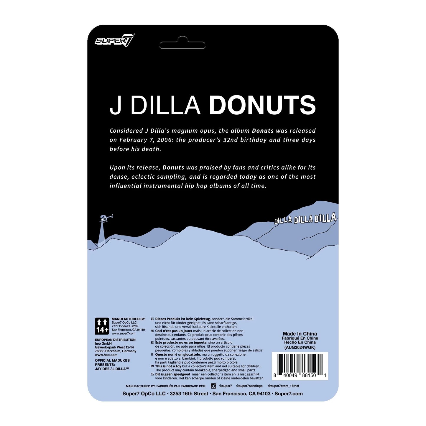 ReAction Figures Wave 1 J Dilla (Donuts - Smile Album Cover)