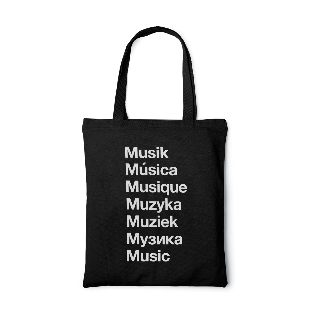 Rough Trade Shops, Rough Trade EU Tote Bag - Black, Tote Bags