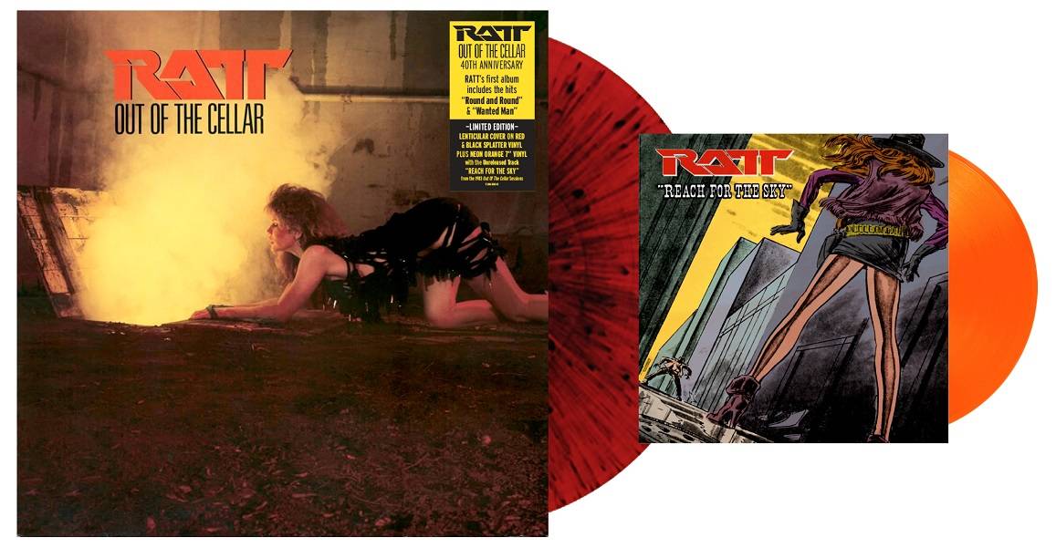 Ratt_Out Of The Cellar_1LP Red Black Splatter 7 Inch Single Orange_4050538680065_Exploded.jpg
