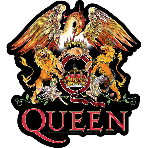 Queen Crest Logo 4.5"x5" Sticker