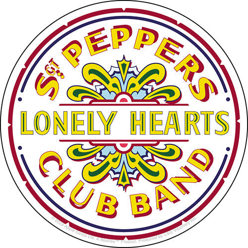 The Beatles Sgt Pepper Logo 4" Sticker