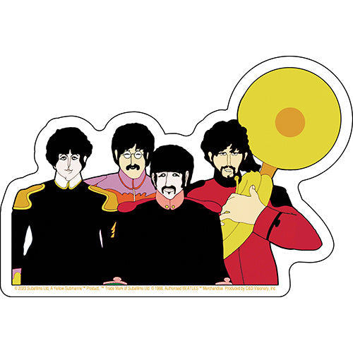 The Beatles Yellow Submarine The Band 6"x4.1" Sticker