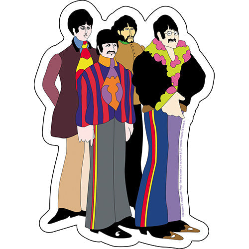 The Beatles Yellow Submarine The Beatles 4"x5.5" Sticker
