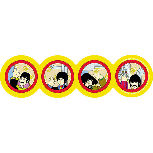 The Beatles Yellow Submarine Windows 6"x1.7" Sticker