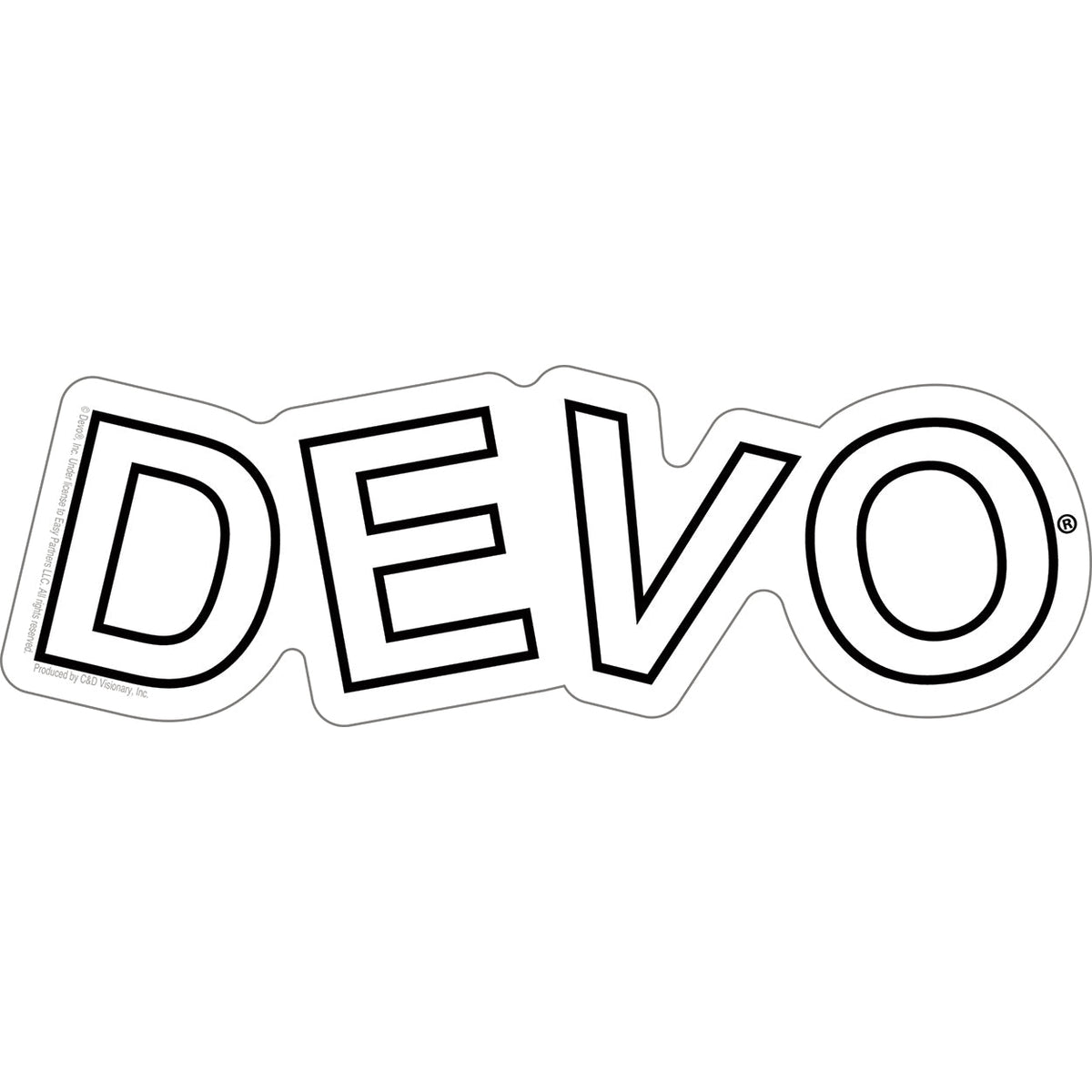 Devo Logo 6.5"x2.2" Sticker