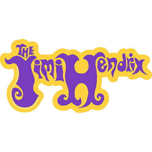 Jimi Hendrix Logo 6"x3" Sticker