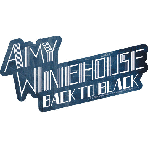 Amy Winehouse Back To Black 6.5"x3.4" Sticker