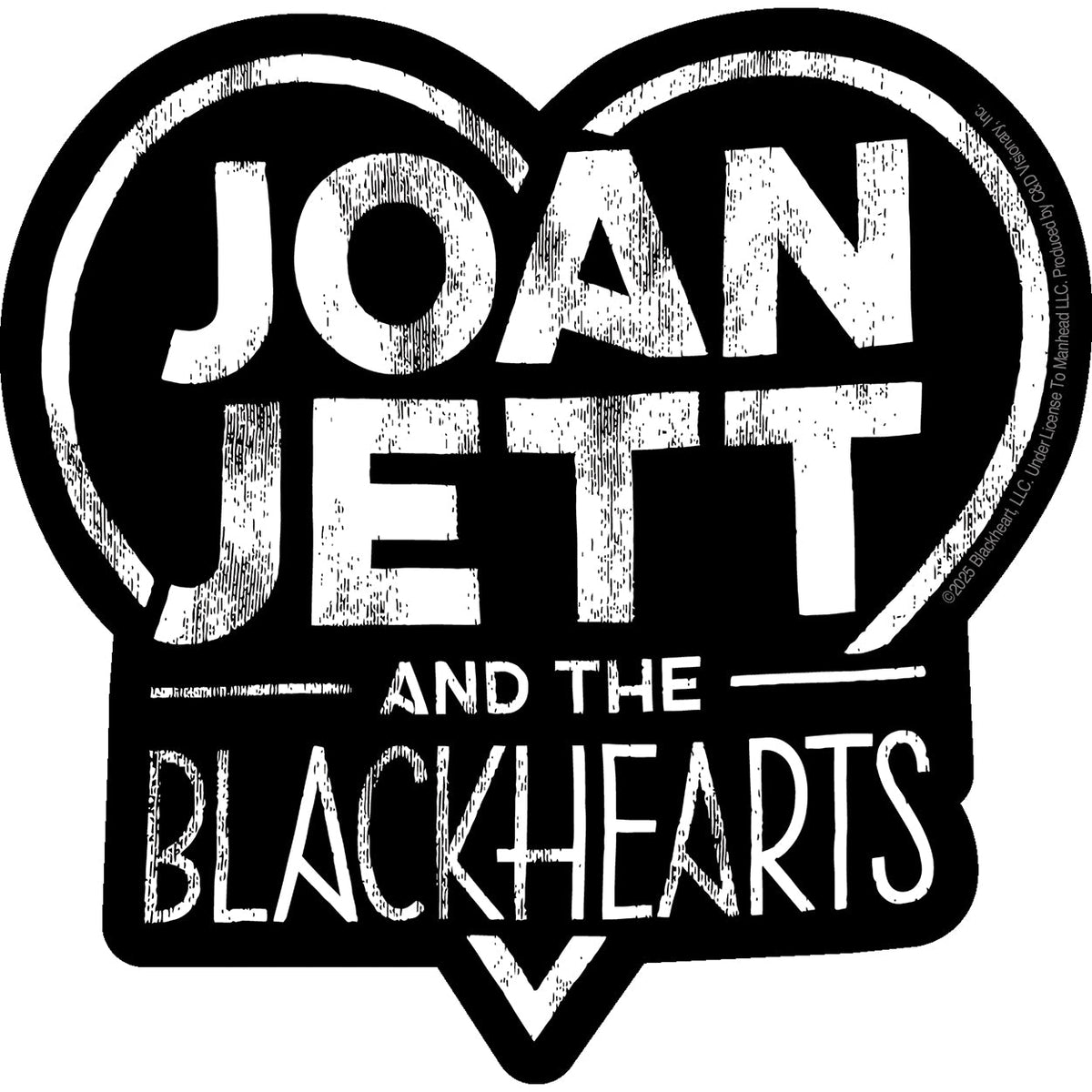 Joan Jett & the Blackhearts Logo 4.9"x5" Sticker