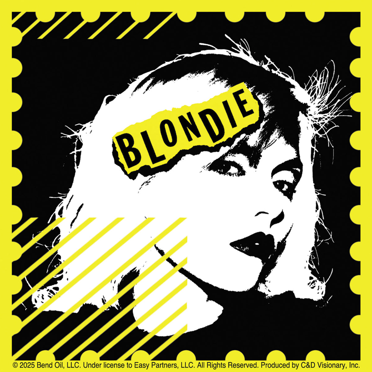 Blondie Stamp Logo 4"x4" Sticker
