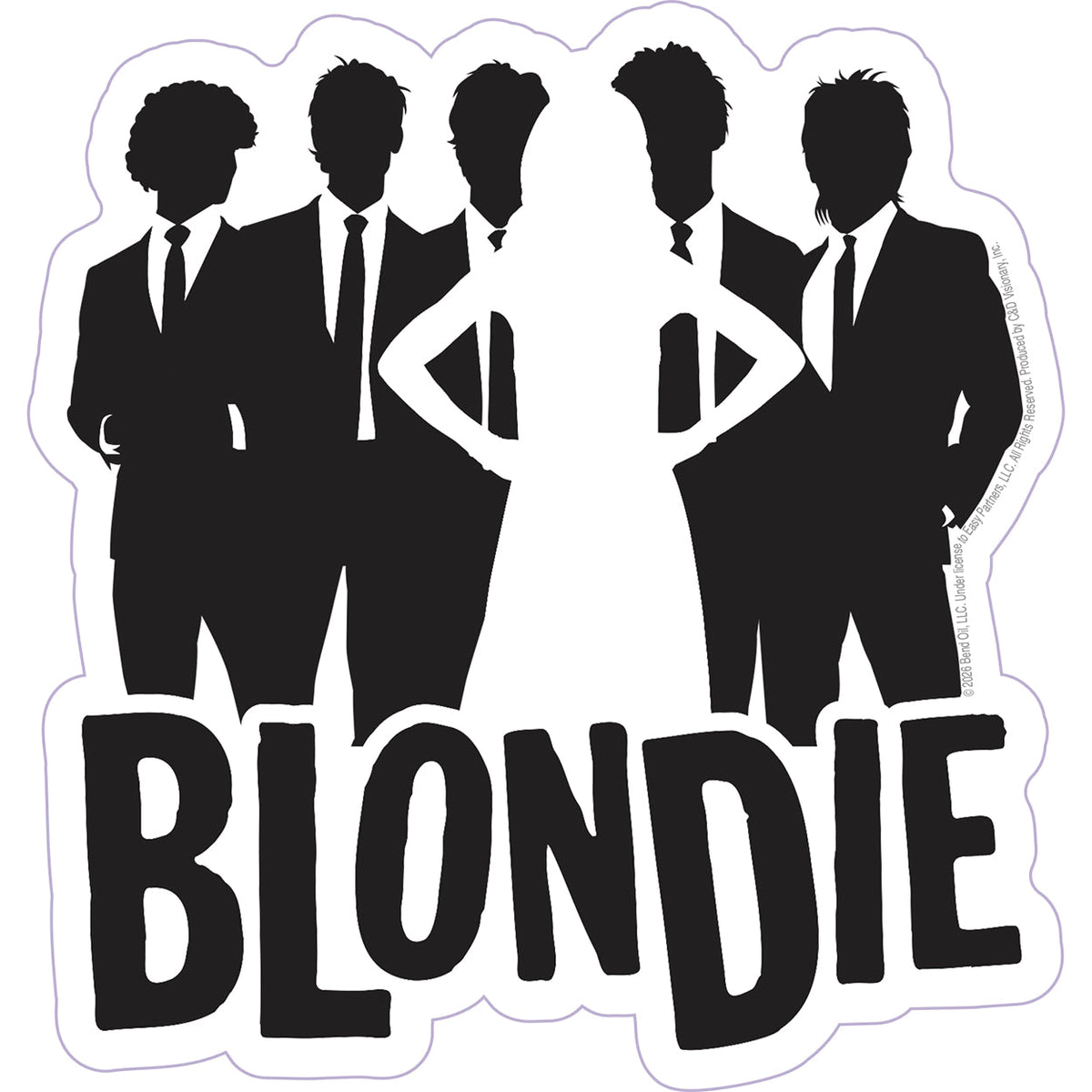 Blondie Stencil 5"x5.3" Sticker