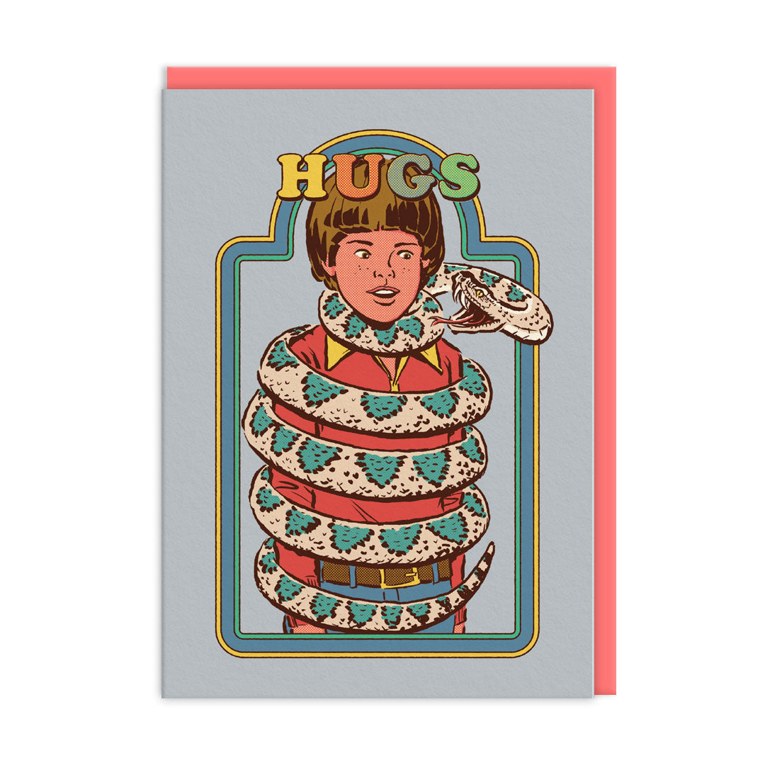 Snake Hugs Greeting Card by Ohh Deer