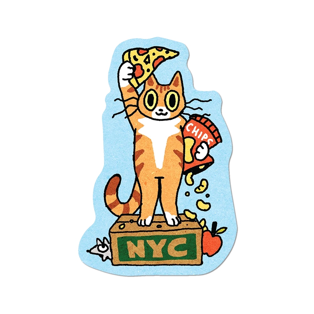 New York Kitty by Apply - Die-Cut Sticker (liberty)