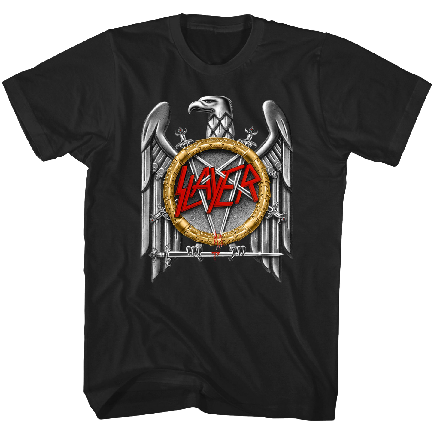 Slayer - Silver Eagle Tshirt Black Product Image