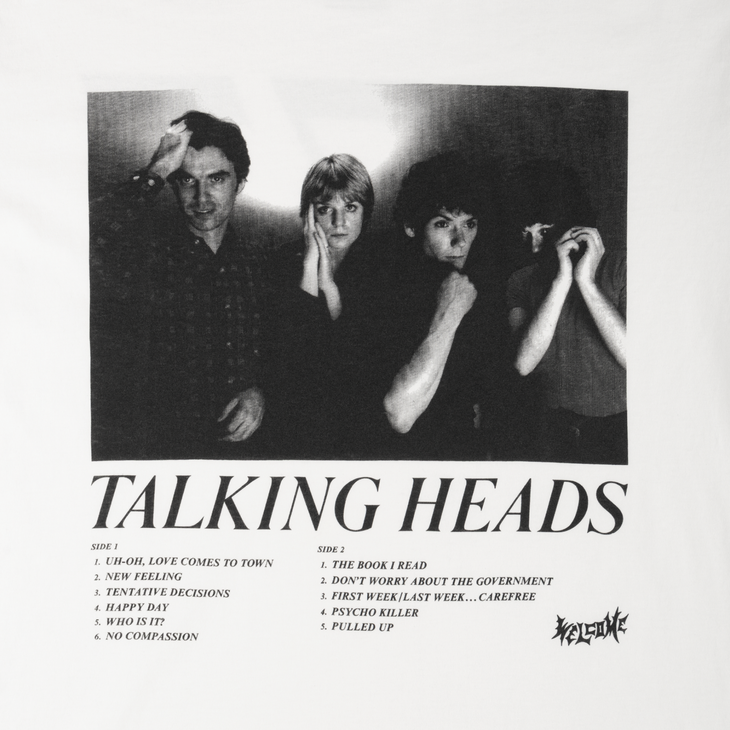 Talking Heads x Welcome - Track List - T-Shirt - White