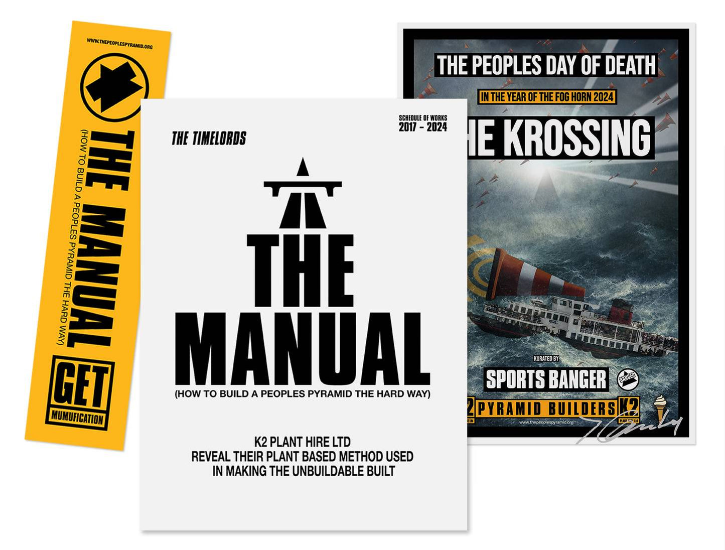 The Manual Paperback with signed Jimmy Cauty A4 insert and bookmark.jpg